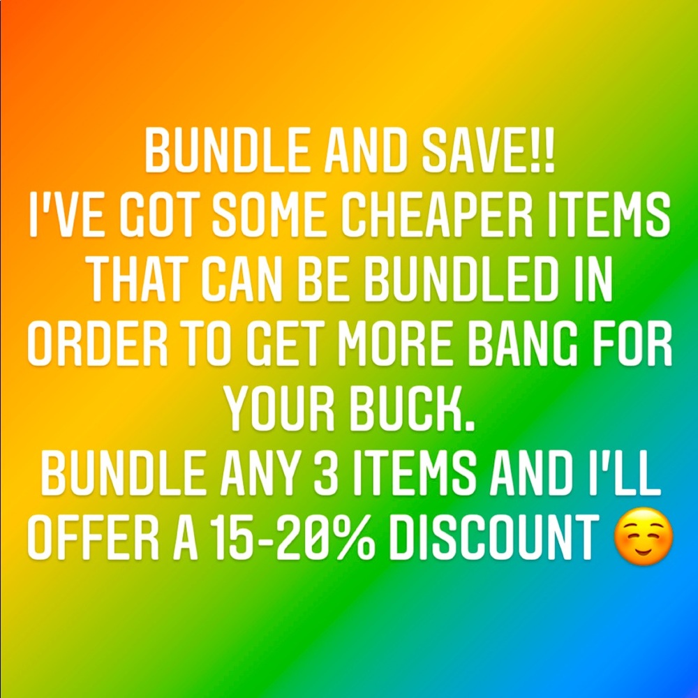 Don’t be afraid to bundle and make an offer!